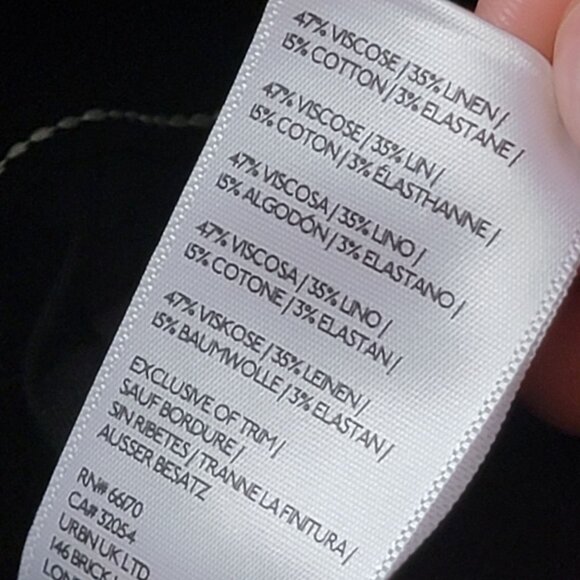 Anthropologie Maeve Colette Scalloped Wide Leg Pants Womens 30 Contemporary - Picture 8 of 8